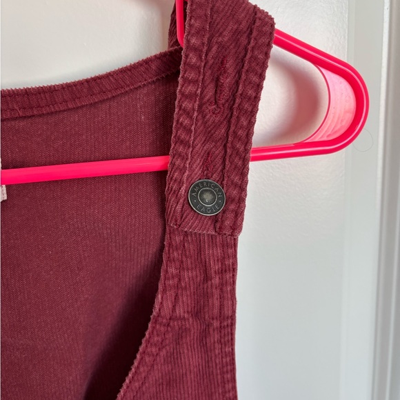 American Eagle Corduroy Overall Dress Y2K Jumper - Picture 5 of 6